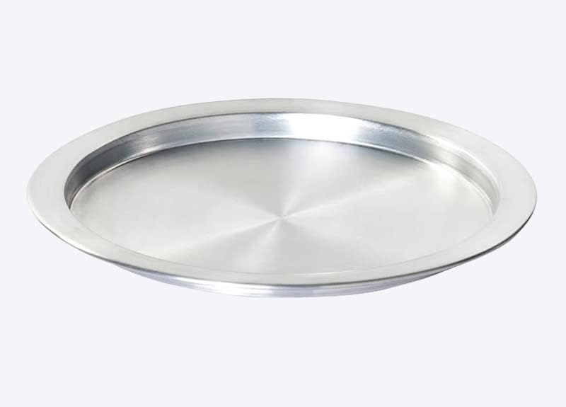 DLK - 18 '' xxl - Big Aluminium Kunefe Bandey, Kunafa Plate Set, Kunefe Pan para Sweet, Kunafeh ou Kadaifi, Prata