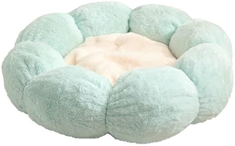 WXBDD FLOR ROUNS CATOS DIVERNO PLUSH CAUS PROBELHOS PET NEST para todas as estações Melhoram a cama de dormir de animais de estimação