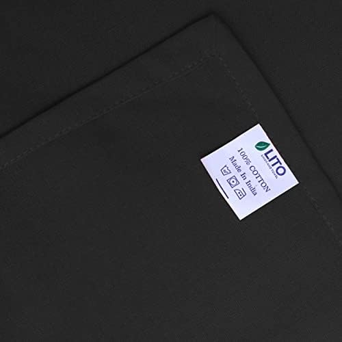 Lito Linen and Toalha anel Gabinete algodão guardanapos | Guardanapos de mesa suaves e confortáveis ​​e reutilizáveis