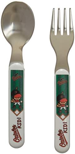 Obras -primas BAO2180: Baltimore Orioles Fork & Spoon Conjunto