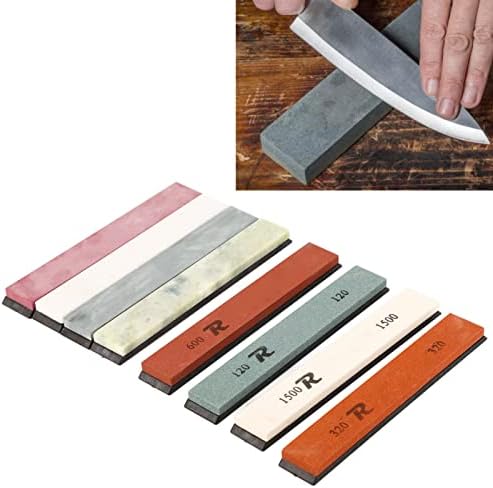Kit de apontador de facas, resistente sistema de afiação de pedra fixa de pedra de afiação profissional para cuidados