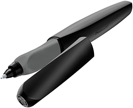 Pelikan 946962 Twist Fountain Pen em uma caixa dobrável, universal para a direita e esquerda, preto