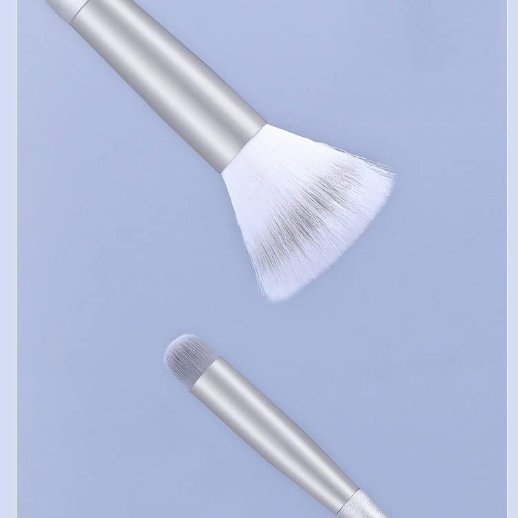 Escova de maquiagem grossa de 8pc Definir uma escova de lábios completos para o olho de pó solto pincel de ferramentas de beleza