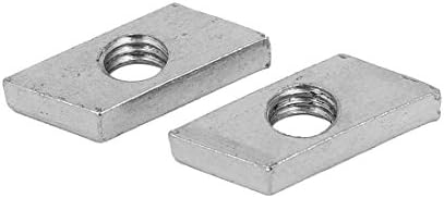 Aexit m5 unhas de metal, parafusos e prendedores Diamond Rhombus Machine Nuts prenderes porca de prata e parafusos Tons 20pcs