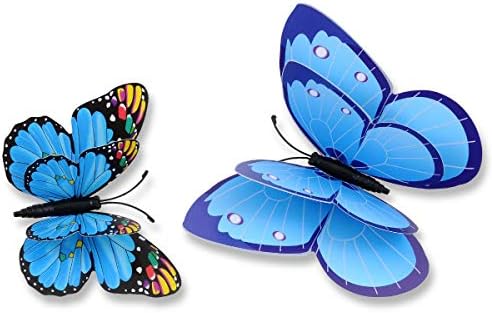 Dagou misturado de 12pcs 3d Rosa Butterfly Wall Stickers Decorations Art Decorações