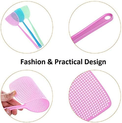 Swatter Swatter 5 Pacote manual de plástico PLÁSTICO SWAT Conjunto pesado com liquidação longa e forte Cores variadas