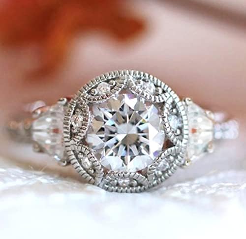 2023 Mulheres zirconia bling diamante noivado anel de casamento filha anel orar por isso