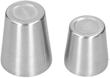 Canecas de cerveja Rakute, 2pcs 304 canecas de aço inoxidável, copos de vinhos de cerveja de parede dupla caneca de café