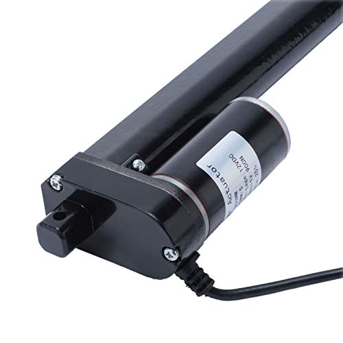 Dasmarine 14 Atuador linear de AVC com suporte de montagem para mesa de massagem de mesa de TV reclinável Sofá elétrico, atuador elétrico linear 225 libras Capacidade de carga 10mm/s velocidade 12V DC, preto, externo interno externo