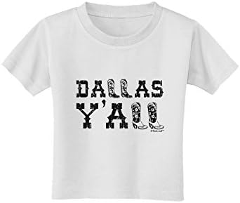 Tooloud Dallas Y'All - Boots - T -shirt do Texas Pride Toddler