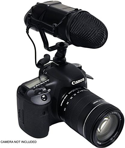 NC Digital Sony PXW-X160 Microfone profissional com muff de vento de gato morto para sistemas de ponta