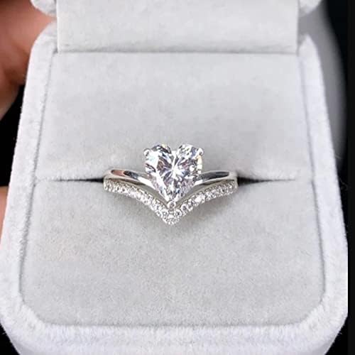 2023 Novo amor em forma de grande strass anel de strass em diamante amor anel elegante geometria ring shinestone anéis de diamante completo para mulheres tamanho 5 11 onda de anel
