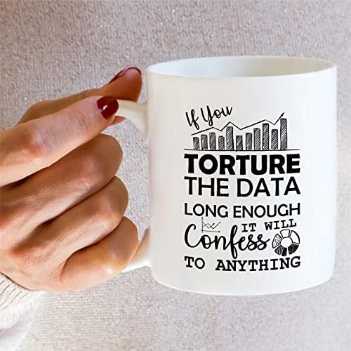 Retreez Funny Caneca - Torture o Data Science Science Scientist Analyst Statistics Contabilidade 11 Oz Canecas de café