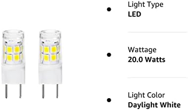 Ett G8 Lâmpada LED 2,5 watts Luz do dia Branco - G8 Base Bi -Pin Xenon JCD LED LED 120V 20W Bulbo de reposição de halogênio para iluminação de cozinha sob o balcão.