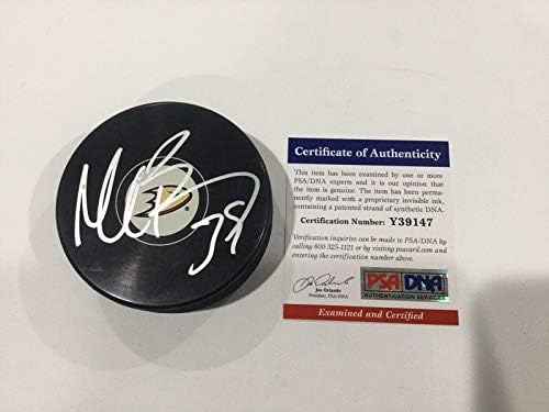 Matt Beleskey assinou autografado Anaheim Ducks Puck PSA DNA CoA A - Pucks NHL autografados
