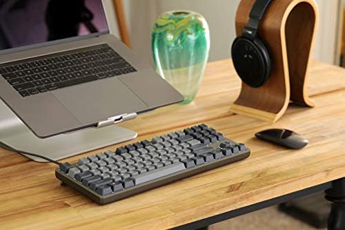 Drop Entr teclado mecânico-caixa de alumínio anodizada sem tenkey, calcapas de chave PBT de brilho duplo, rollover n-key, USB-C, LED de iluminação branca, interruptores táteis