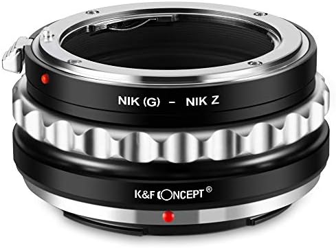 Adaptador de montagem de lentes conceituais da K&F Compatível com a lente G Af-S para Nikon Z6 Z7 Câmera