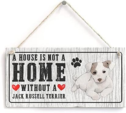 Pinscher em miniatura Uma casa não é uma casa sem um sinal de cão cão engraçado cão gráfico com placa de madeira vermelha placa