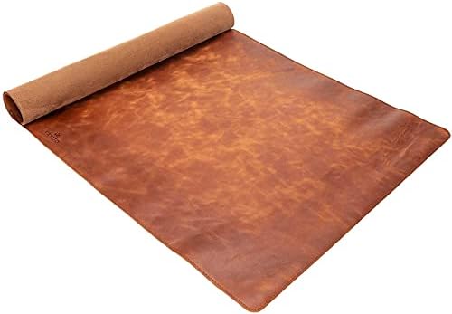 Venito Premium Leather Desk Mat - tapete de mouse médio para acessórios para escritório em casa