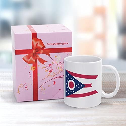 O Ohio State Flag Print Canela Coffee Café Cerâmica Cuple