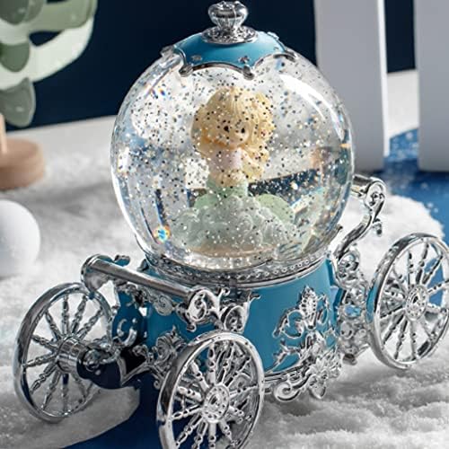 Ylyajy Dream Snowflake Ball Ball Music Box Angel Octave Box Light Night Light para enviar namorada presente de aniversário
