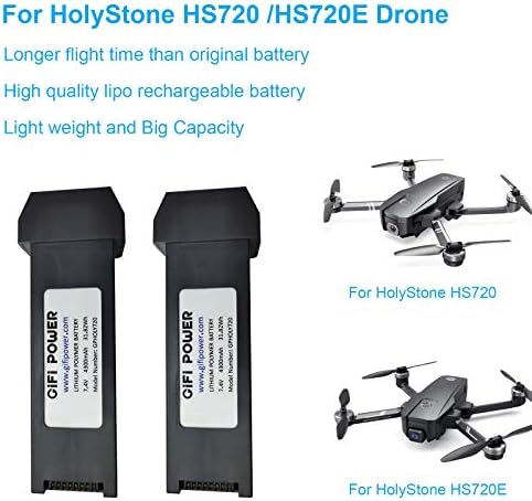 Beacon PET 4300mAH 7.4V Substituição LIPO Bateria para Holystone HS720 HS720E Drone