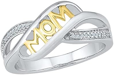 2023 Novos anéis de anel Mãe anéis adoram letra feminina cor mãe mãe anéis de anéis duplos para mamãe amor anéis de nota anel
