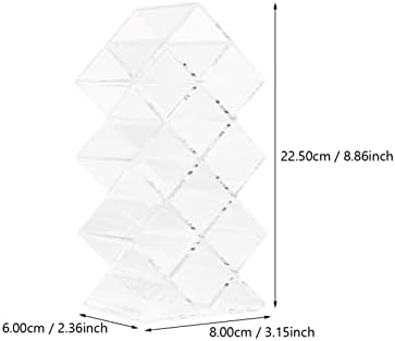 Cabilock 1pcbox Lipstick Tower Stand Forma da cômoda Clear Grades Recipultas e bancada de estojo de estojo transparente titular