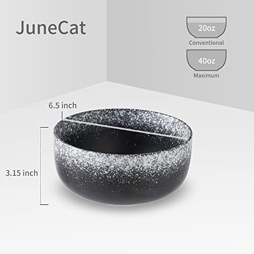 Junecat 36 onças Sopa de sopa de cerâmica Conjunto de 4 anos, tigelas de cereal tigelas tigelas Ramen Bowl Housewarming