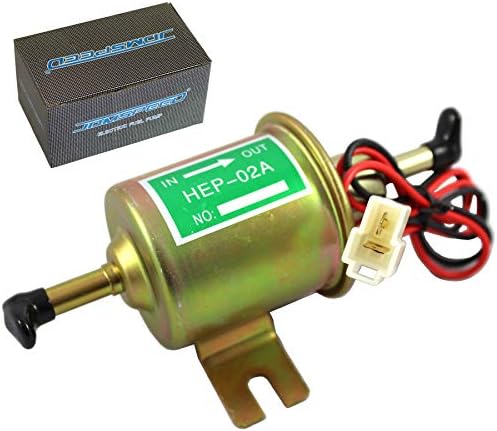 Jdmspeed universal 12v de serviço elétrico de serviço pesado metal a gasolina sólida 12 volts Substituição para carburador de motocicletas