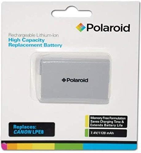 Bateria de substituição de lítio recarregável de alta capacidade Polaroid LPE6