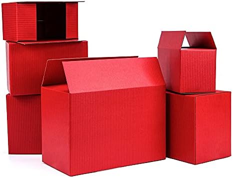 Shukele lphz914 5pcs/10pcs Carton vermelho armazenamento de papel corrugado PABELA PABELA DE PABELA DE TRANKET Caixa de presente