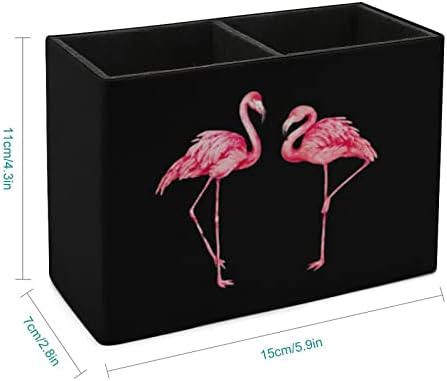 Aquarela Flamingo PU Couro Cupo da Copa Lápis Copo Caixa de Caixa de Caixa Caixa Caixa Desktop Caixa de Contêiner para o escritório