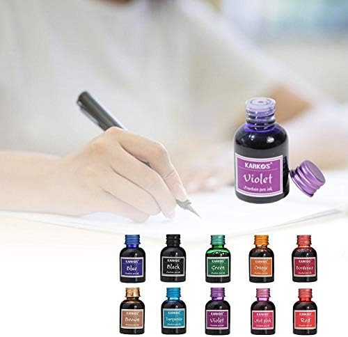 30ml puro colorido engarrafado tinta caneta reabastecendo tinta de vidro cartucho de tinta de caneta de artigos de papelaria