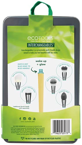 EcoTools Acorde + brilho de maquiagem de intercambânticos com gabinete com estojo, com esponja de maquiagem do liquidificador de