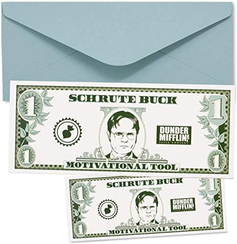 Cartão de aniversário do Chillkat Schrute Buck com adesivo, o programa de TV do Office