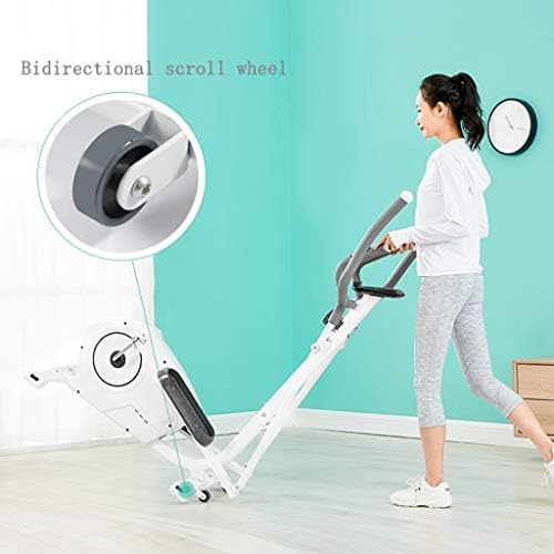 YHM Cross Trainer, treinadores elípticos com rolo bidirecional, fácil de mover, retenção de uma frequência cardíaca, exibição