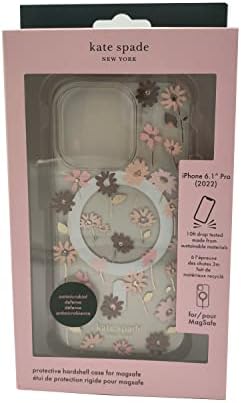 Kate Spade New York Protetive Hardshell Case Compatível com MagSafe para Apple iPhone 14 Pro-Pote de flores [KSIPH-235-FPTPK]