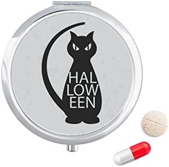 Halloween Personalidade Negra Cat Caixa Caixa de bolso de bolso Caixa de armazenamento Dispensador de recipiente