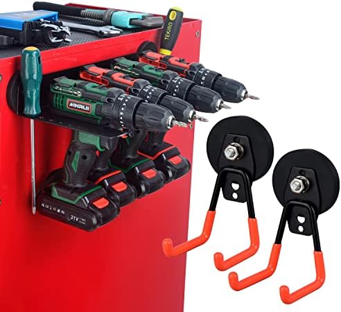 Organizadores de ferramentas elétricas do mutuactor e ferramentas de perfuração de armazenamento Montador magnético com ganchos magnéticos