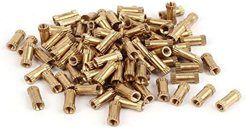 Novo Lon0167 M3 X em apresentação de 10mm de bronze cilindro confiável eficácia inserida redonda de rosca de 100pcs