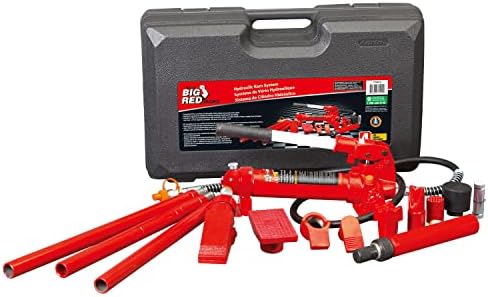 Big Red T70401S Torin RAM hidráulica portátil: kit de reparo de quadros corporais automático com molde de sopro