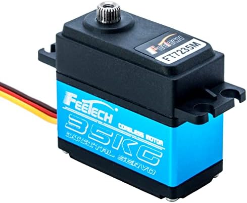 FOETECH 35KG RC Servo sem servo, servo de direção RC de alto torque, servo digital de alumínio à prova d'água de aço inoxidável para