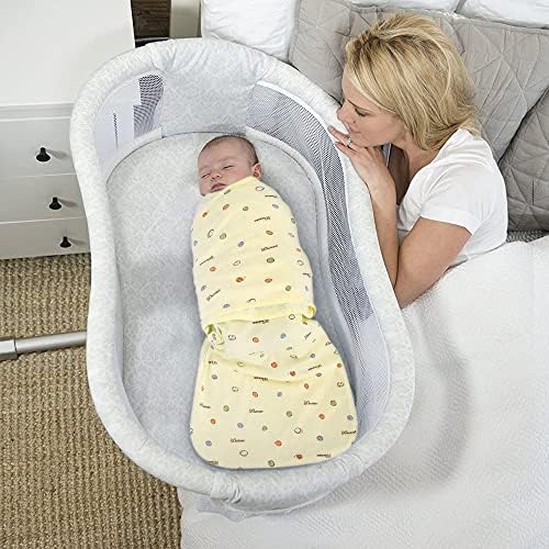Knirose Saco de sono de cobertura de barreiras vestíveis de 3 vias, fácil troca de fraldas de transição Saco de dormir swaddles com zíper inferior, cobertores infantis para meninos recém-nascidos, algodão