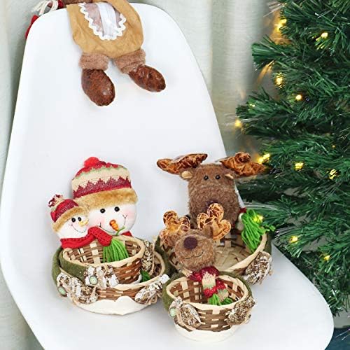Decoração de Natal Candy Basket Desktop Ornaments Crianças Cabas de Decoração de Candy Decoração - Caixa de doces -