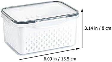 Upkoch 3pcs refrigerador cesta de cesta de alimentos frescos recipientes