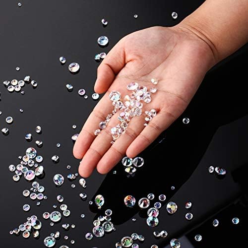 HiCarer 4000 peças Cristos de diamantes claros Cristais de acrílico Gems mesa de casamento espalhando pedras gemas decorações de festa de natal