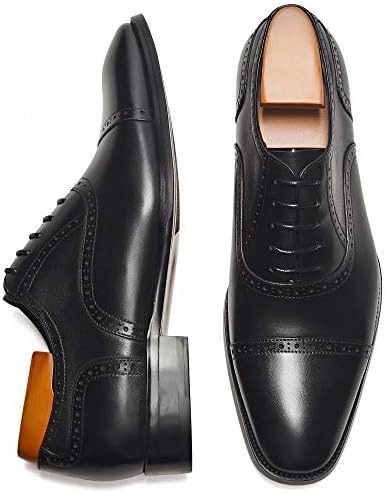 Sapatos de vestido masculinos da Alipasinm Oxford Sapatos de couro modernos formais para homens