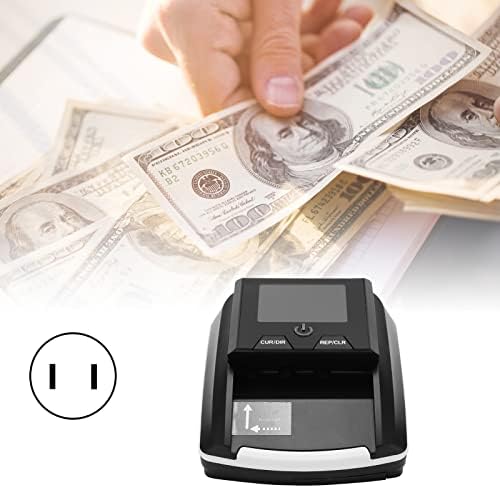 Detector de falsificação de Zerodis, toda a orientação 2 em 1 Detector de dinheiro falsificado e contador, autenticador de moeda automática