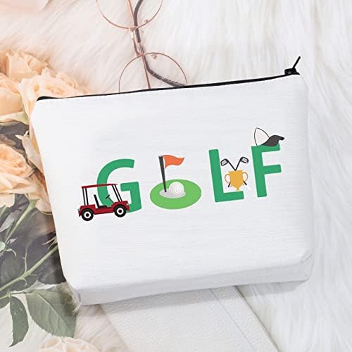 CMNIM Golf Gifts Golf Golf Zipper Makeup Bag Ladies Golf Golf Cosmetic Bag Golf Golfe Gifts Golf Lover Gifts For Women Golfers